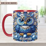 Sparkle Owl - Personalized Owl Accent Mug