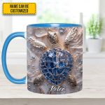 Unique Sea Turtle Personalized Accent Mug