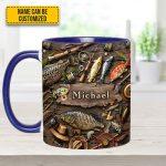 Fishing Gear - Personalized Fishing, Outdoor, Adventure Accent Mug