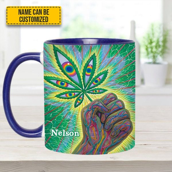 Psychedelic Power - Personalized Weed Accent Mug