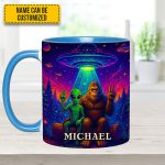 Intergalactic Buddies – Personalized Bigfoot & Alien Accent Mug