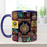 Peace Sign Hippie Accent Mug