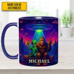 Intergalactic Buddies – Personalized Bigfoot & Alien Accent Mug