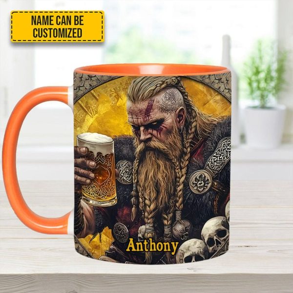 Skål, Warrior – Personalized Viking Beer Accent Mug