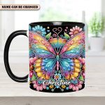 Diamond Butterfly – Personalized Butterfly Accent Mug