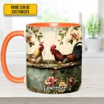 Rooster Vintage – Personalized Chicken Accent Mug