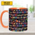 Bookish Floral - Personalized Accent Mug