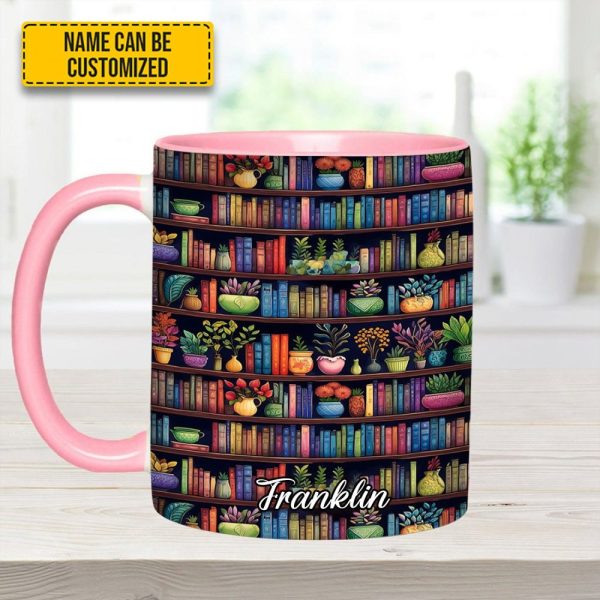 Bookish Floral - Personalized Accent Mug