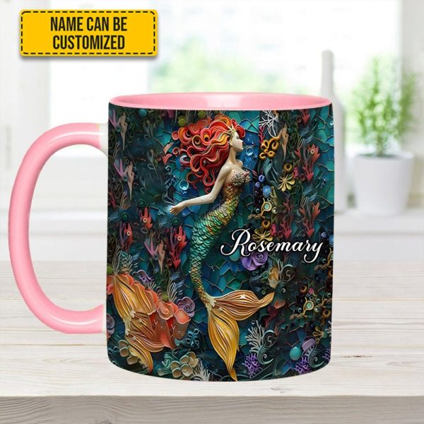 Ocean Mermaid - Personalized Accent Mug