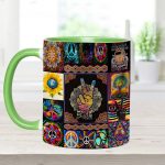 Peace Sign Hippie Accent Mug