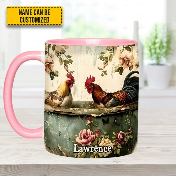 Rooster Vintage – Personalized Chicken Accent Mug