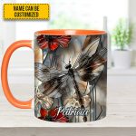 Fantasy Dragonfly Personalized Accent Mug