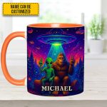 Intergalactic Buddies – Personalized Bigfoot & Alien Accent Mug