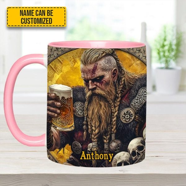 Skål, Warrior – Personalized Viking Beer Accent Mug