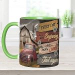 Everyday Is A New Beginning - Country Truck Accent Mug