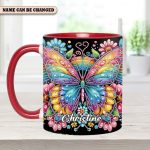 Diamond Butterfly – Personalized Butterfly Accent Mug