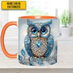 Blue Owl - Personalized Owl Accent Mug