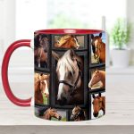 Loves Horses - Horse Accent Mug