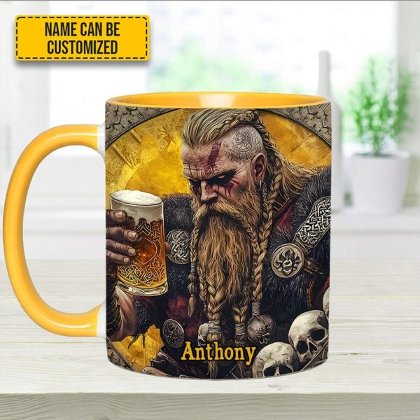 Skål, Warrior – Personalized Viking Beer Accent Mug