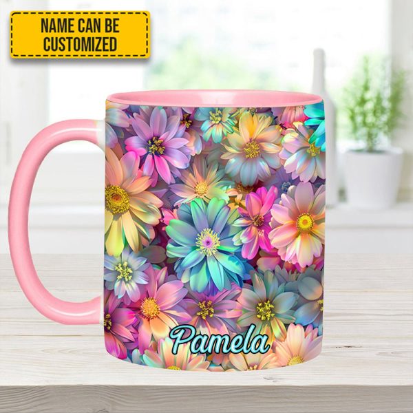 Spring Floral Flower - Personalized Accent Mug