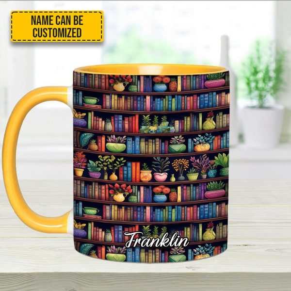 Bookish Floral - Personalized Accent Mug