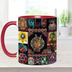 Peace Sign Hippie Accent Mug
