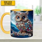 Dark Owl - Personalized Owl Accent Mug