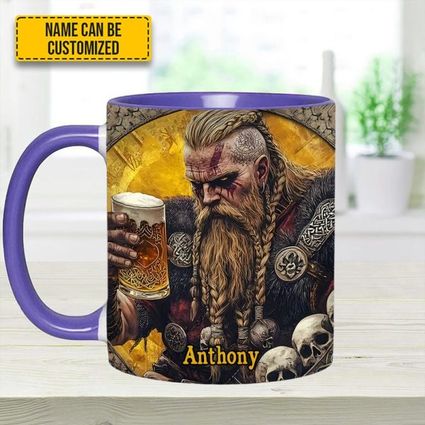 Skål, Warrior – Personalized Viking Beer Accent Mug