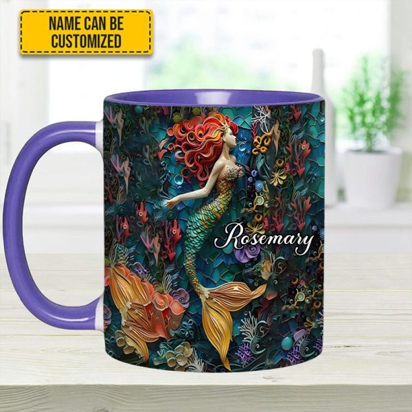 Ocean Mermaid - Personalized Accent Mug