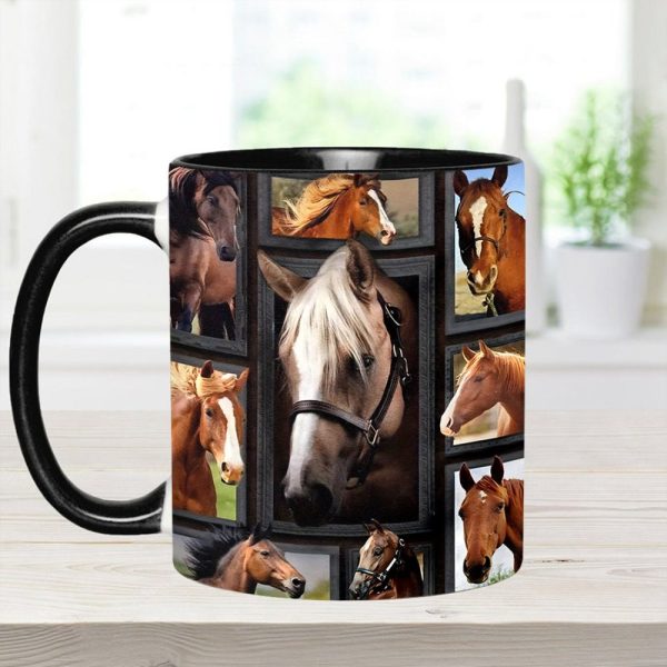 Loves Horses - Horse Accent Mug