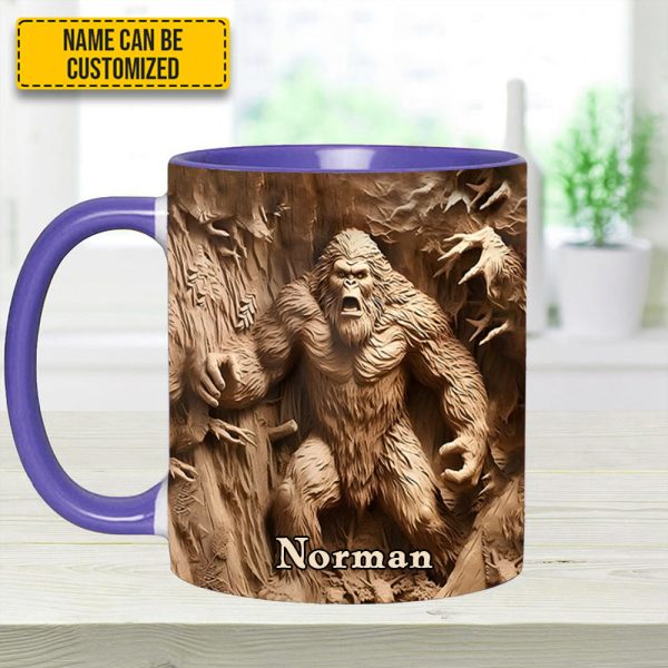 Bigfoot Legend In The Trees – Personalized Bigfoot Accent Mug