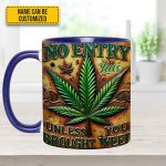 No Entry - Personalized Weed Accent Mug