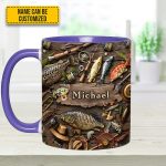 Fishing Gear - Personalized Fishing, Outdoor, Adventure Accent Mug