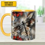 Fantasy Dragonfly Personalized Accent Mug