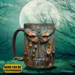 Vintage Dragonfly - Personalized Dragonfly Accent Mug