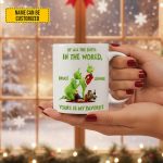 Personalized Funny Green Couple Mug