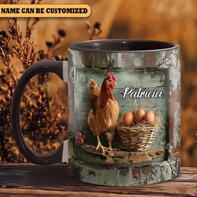 Chicken Eggs - Personalized Chicken Accent Mug