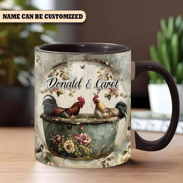 Chicken Themed - Personalized Chicken Accent Mug