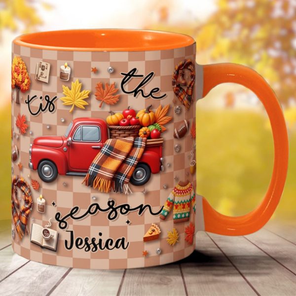 Tis The Season - Personalized Autumn Accent Mug