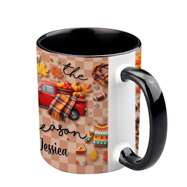 Tis The Season - Personalized Autumn Accent Mug