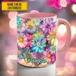 Spring Floral Flower - Personalized Accent Mug