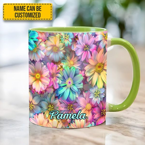 Spring Floral Flower - Personalized Accent Mug