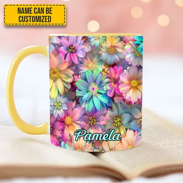 Spring Floral Flower - Personalized Accent Mug