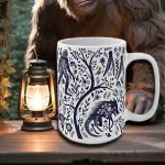 Cryptid Collective – Original Blue Forest Accent Mug