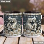 Till Death Do Us Part - Personalized Skull Accent Mug
