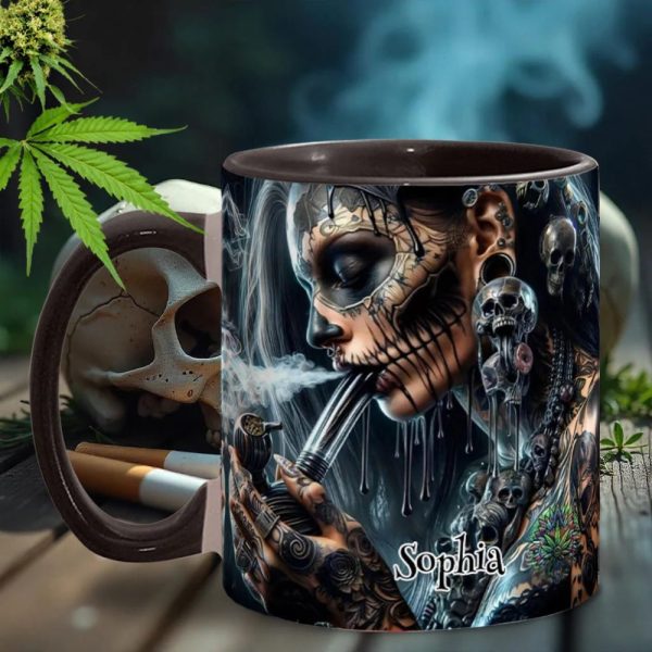 Psychedelic Queen, Personalized Weed Accent Mug
