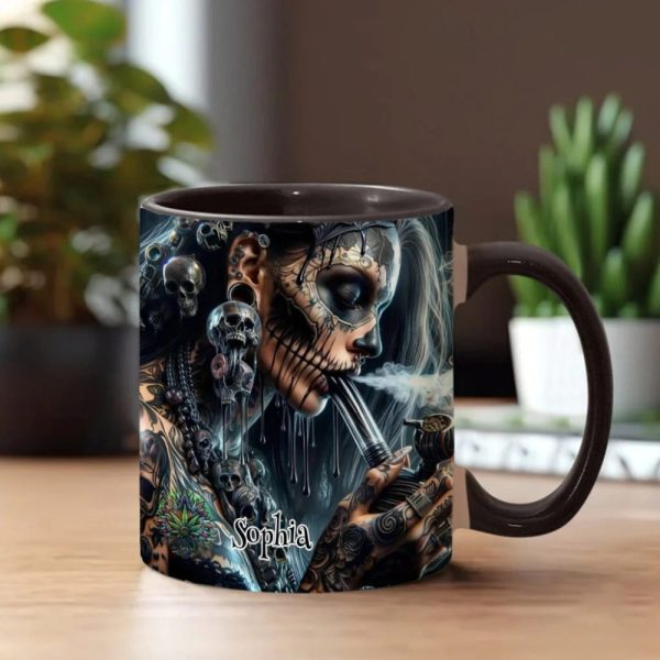 Psychedelic Queen, Personalized Weed Accent Mug