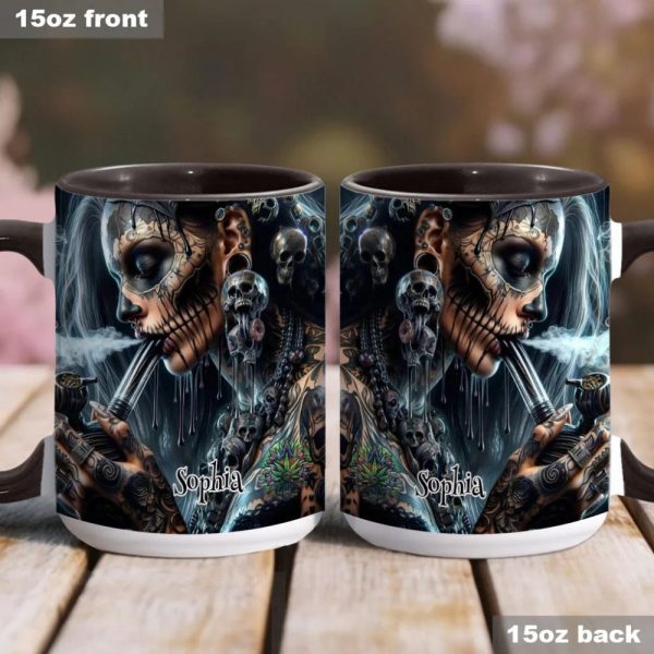Psychedelic Queen, Personalized Weed Accent Mug