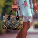 Mantra - I Am A Fierce Spirit - Personalized Leather Handbag Mb03