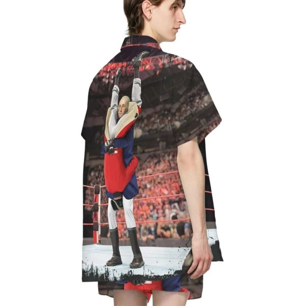 3D George Washington Stunner Custom Cosplay Short Sleeve Shirt Hawaiian Shirts Qt306041Lb